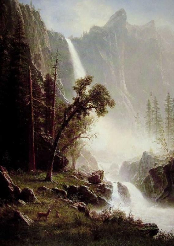 Albert Bierstadt Bridal Veil Falls, Yosemite China oil painting art